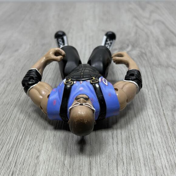 Vintage 1999 D-VON DUDLEY ECW OSFTM action figure Pivot Punch w/ Trash Can - Picture 5 of 9